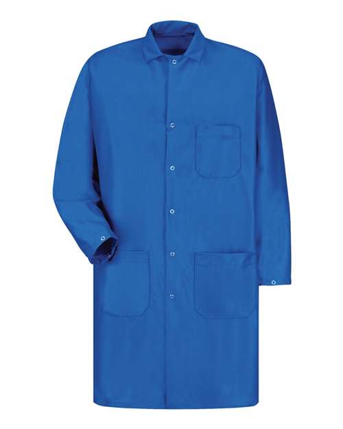 Red Kap Men's ESD/Anti-Stat Teach Coat — Electric Blue — Front