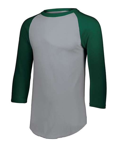 Augusta Sportswear Youth Three-Quarter Sleeve Baseball Jersey