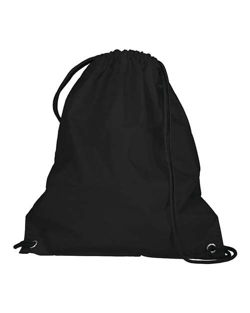 Augusta Sportswear Cinch Bag — Black — Back