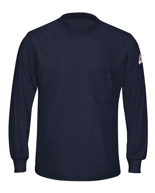 Bulwark Men's Long Sleeve Lightweight T-Shirt — Navy — Front