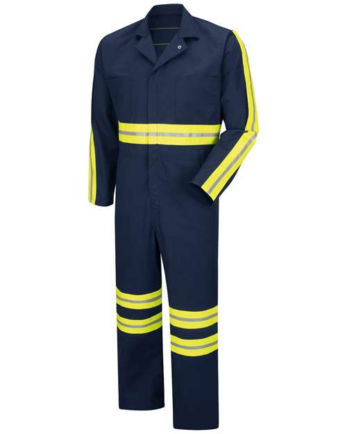 Red Kap Men's Tall Enhanced Visibility Action Back Coverall