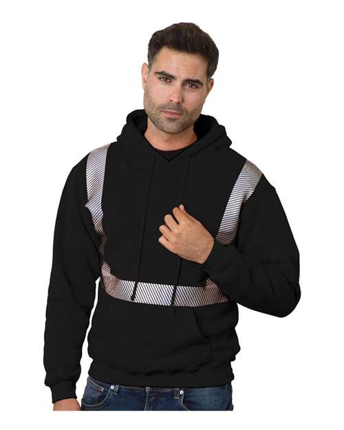 Bayside Unisex USA-Made High Visibility Hooded Sweatshirt —