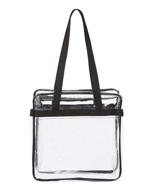OAD OAD Clear Tote with Zippered Top