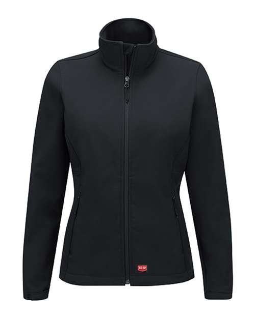 Red Kap Women's Deluxe Soft Shell Jacket — Black — Front