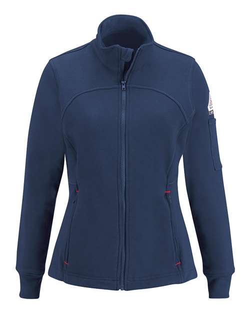 Bulwark Women's Full-Zip Fleece Jacket — Navy — Front