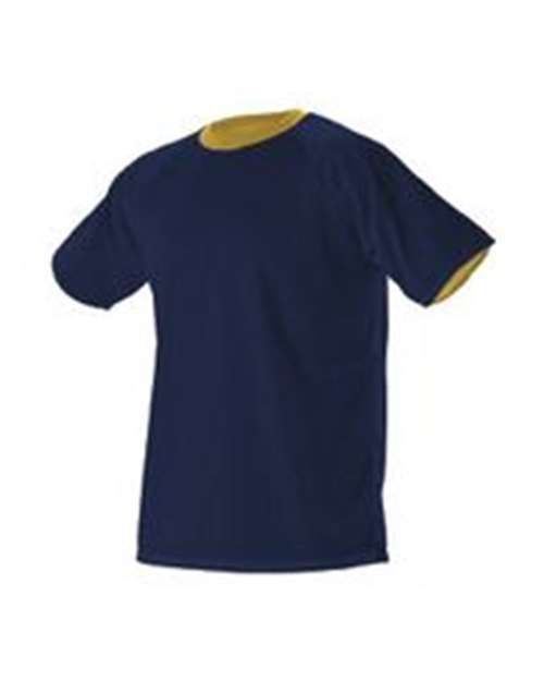 Badger Youth eXtreme Mesh Reversible Jersey — Navy/ Gold — Side