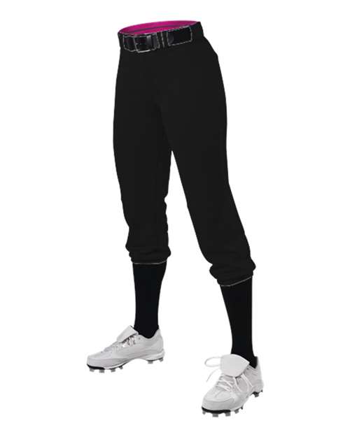 Girls' Premium Fastpitch Softball Pants with Belt Loops