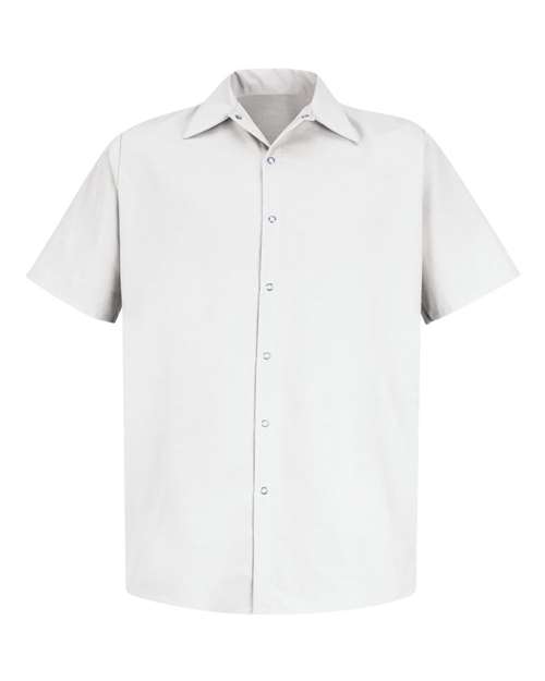 Red Kap Men's Tall Specialized Short Sleeve Pocketless Work Shirt