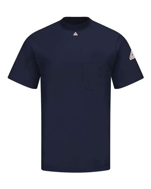 Bulwark Men's Tall Flame-Resistant Excel FR® Shirt — Navy — Front