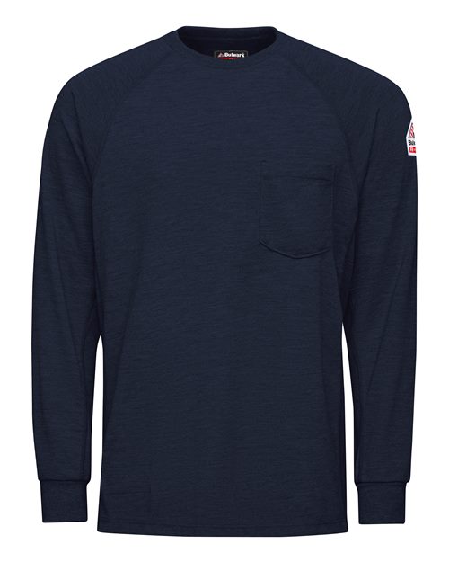 Bulwark Men's Long Sleeve Performance T-Shirt - CoolTouch®2 — Navy — Front