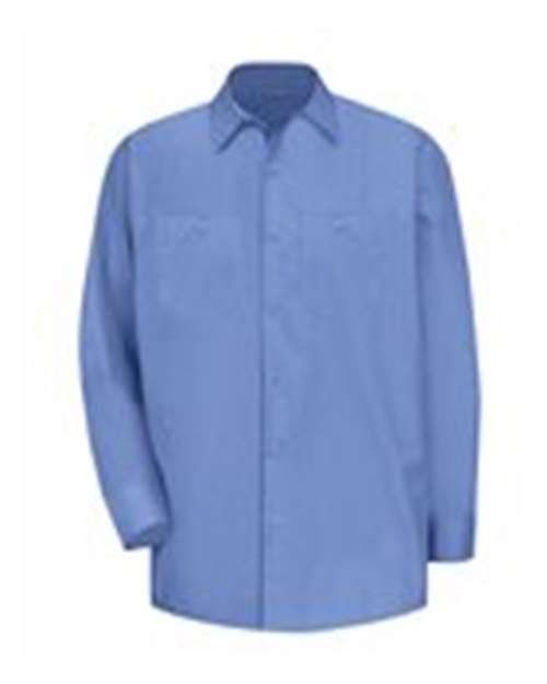 Red Kap Men's Tall Broadcloth Shirt — BS-Petrol Blue/ Navy — Front