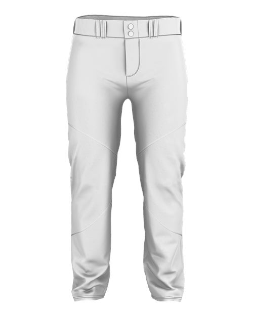 Alleson Athletic Youth Crush Premier Baseball Pants — White — Front