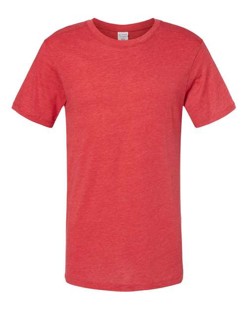Augusta Sportswear Unisex Triblend T-Shirt — Red Heather — Front