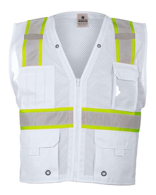 Unisex EV Series® Enhanced Visibility Multi-Pocket Mesh Vest