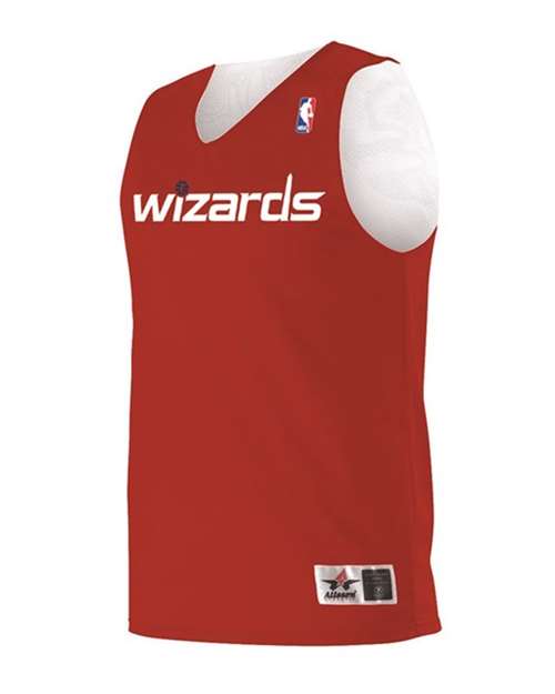 Alleson Athletic Men's NBA Logo'd Reversible Jersey — Washington Wizards — Side