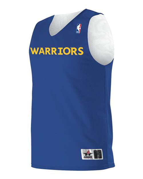 Alleson Athletic Youth NBA Logo'd Reversible Jersey — Golden State Warriors — Side