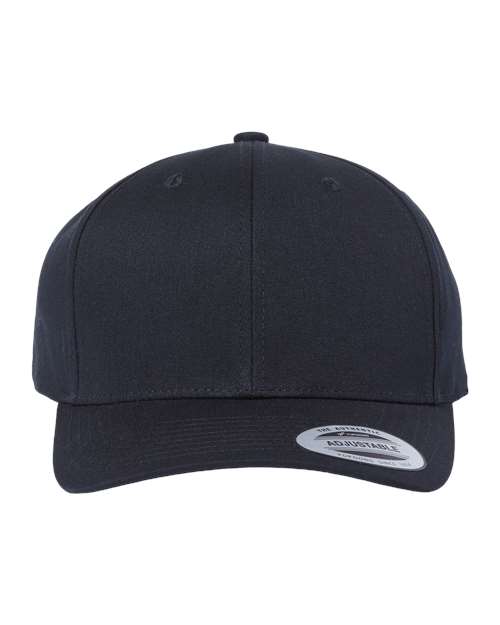 YP Classics CVC Snapback Cap — Black — Front