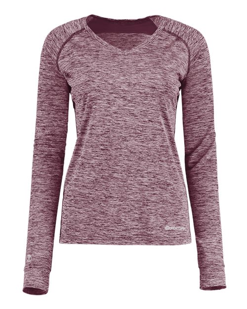 Holloway Women's Electrify CoolCore® Long Sleeve V-Neck T-Shirt