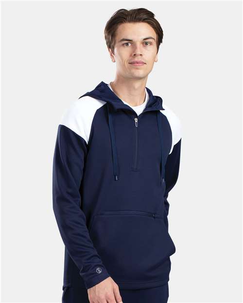 Holloway Men's Limitless Quarter-Zip Hooded Pullover