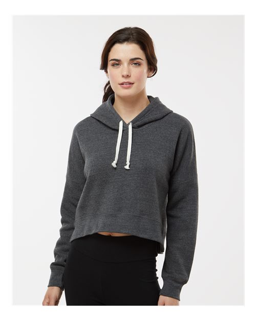 J. America Women's Crop Hooded Sweatshirt
