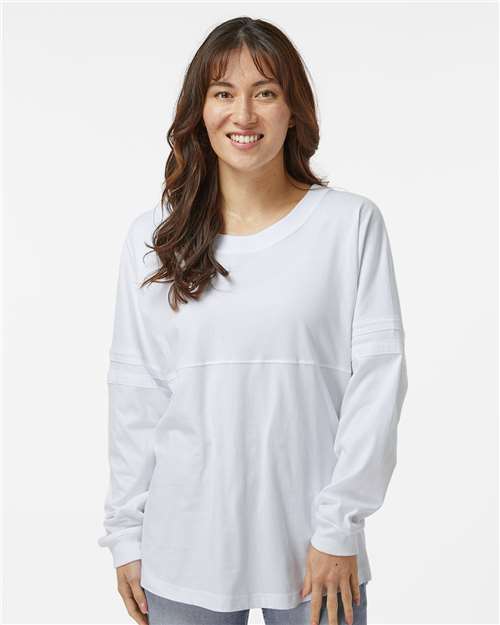 Boxercraft Women's Pom Pom Long Sleeve Jersey T-Shirt