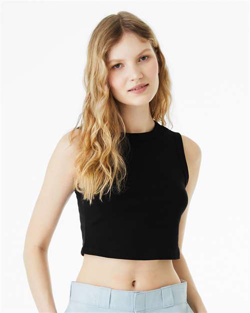BELLA + CANVAS Women's Micro Rib Muscle Crop Tank