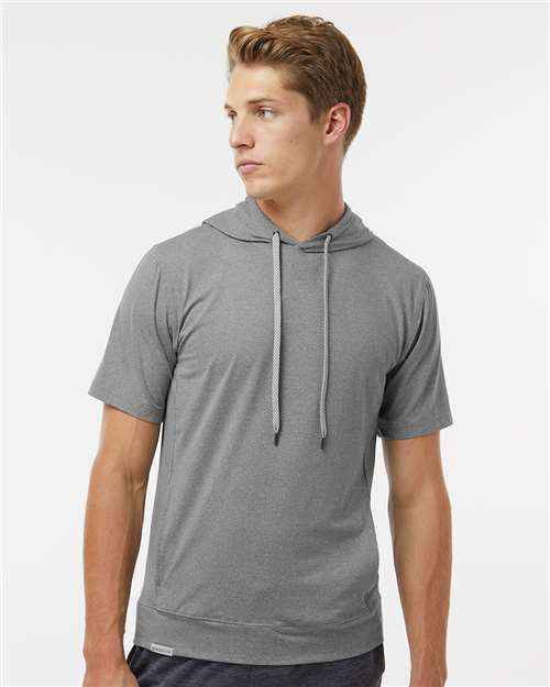 Holloway Men's Eco Revive™ Ventura Soft Knit Short Sleeve Hooded Sweatshirt