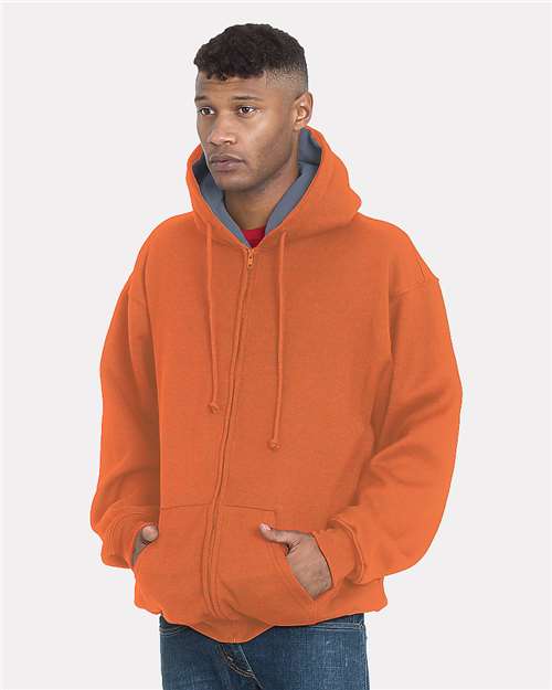 Unisex USA-Made Super Heavy Thermal Lined Full-Zip Hooded Sweatshirt