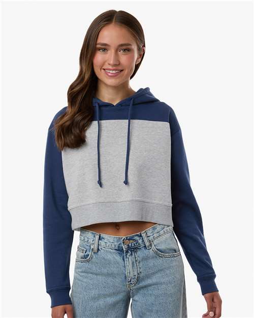 Women's Cropped Fleece Hooded Sweatshirt