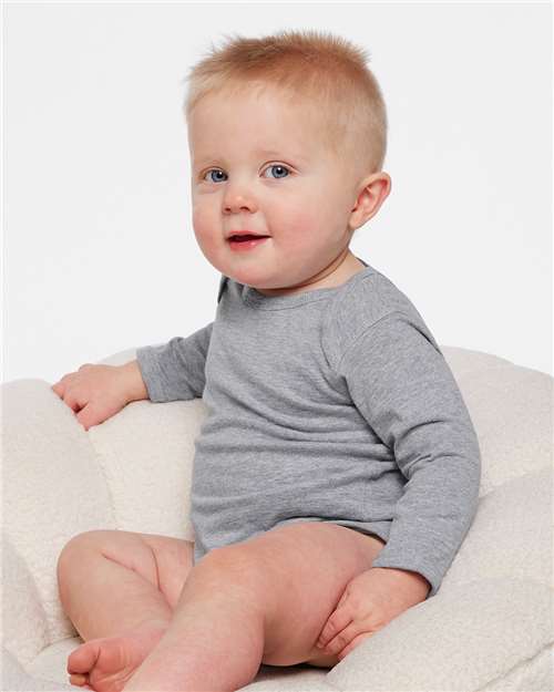 Rabbit Skins Infant Fine Jersey Long Sleeve Bodysuit
