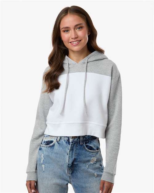 Boxercraft Women's Cropped Fleece Hooded Sweatshirt