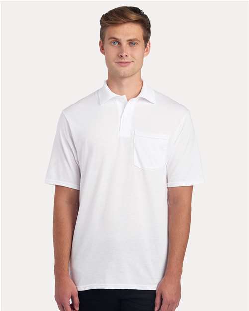 JERZEES Men's Dri-Power® Polo with Pocket
