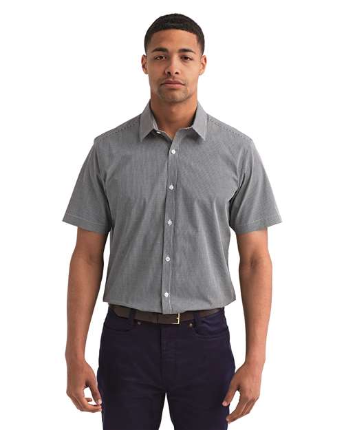 Men's Microcheck Gingham Cotton Shirt