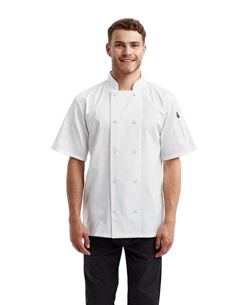 Unisex Short Sleeve Recycled Chef Coat