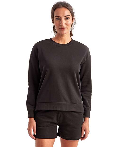 TriDri Women's Billie Side-Zip Crewneck Sweatshirt