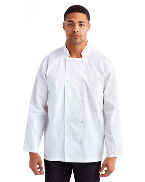 Unisex Ten Studded Front Chef Coat