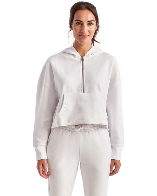 TriDri Women's Alice Half-Zip Hooded Sweatshirt