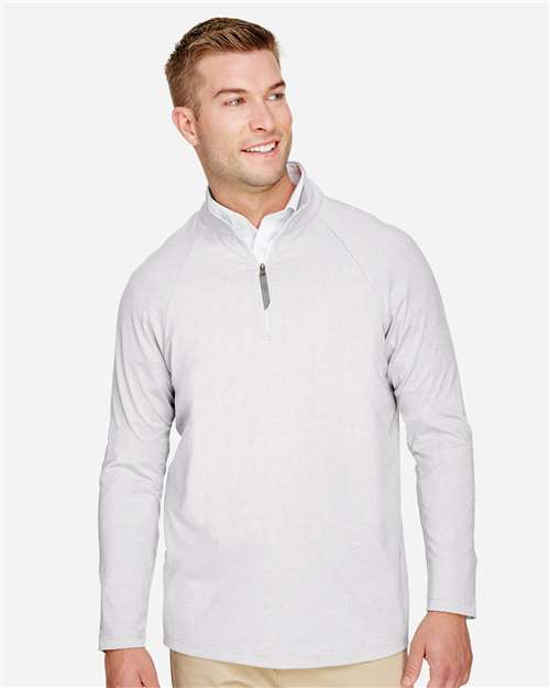 Men's CrownLux Performance® Clubhouse Micro-Stripe Quarter-Zip Pullover