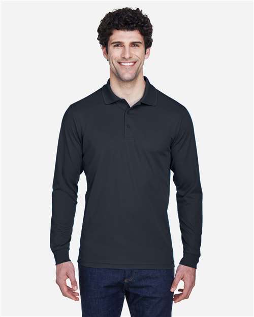 Men's Pinnacle Performance Long Sleeve Piqué Polo