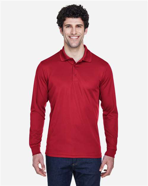 Men's Pinnacle Performance Long Sleeve Piqué Polo