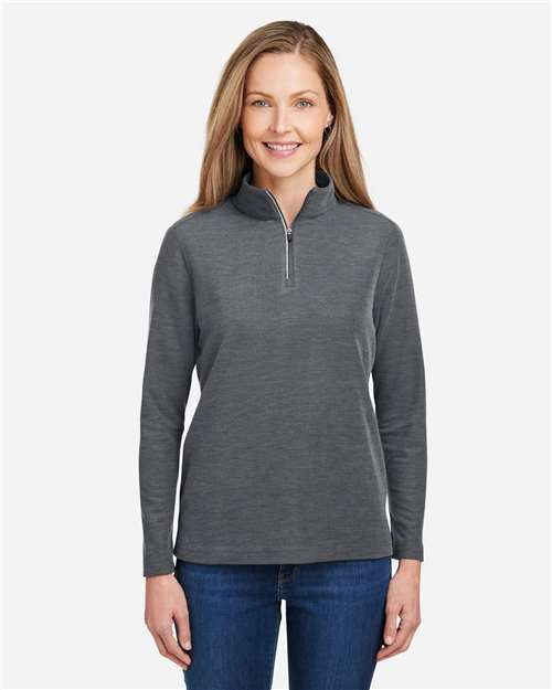 Women's Fusion ChromaSoft™ Pique Quarter-Zip Pullover