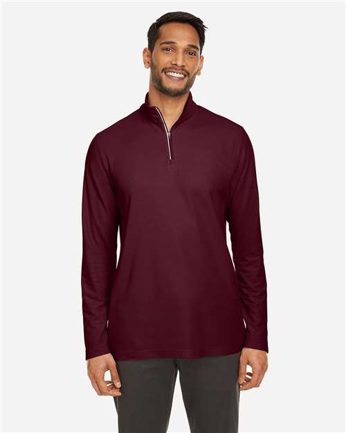 Men's Fusion ChromaSoft™ Pique Quarter-Zip Pullover