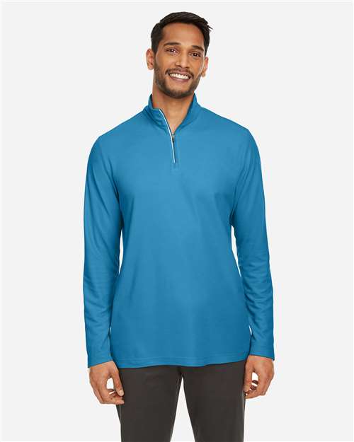 Men's Fusion ChromaSoft™ Pique Quarter-Zip Pullover