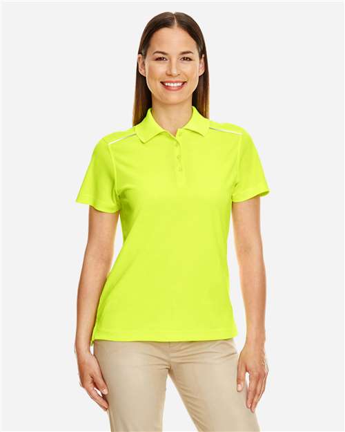 Women's Radiant Performance Piqué Polo with Reflective Piping