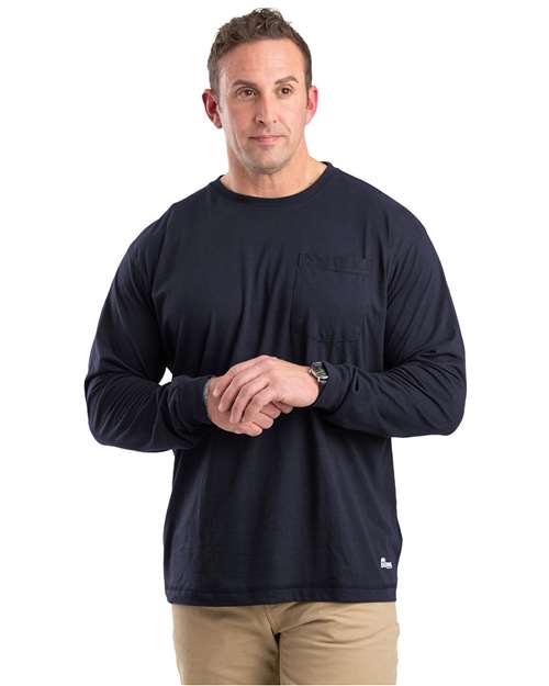 Berne Apparel Men's Performance Long Sleeve Pocket T-Shirt