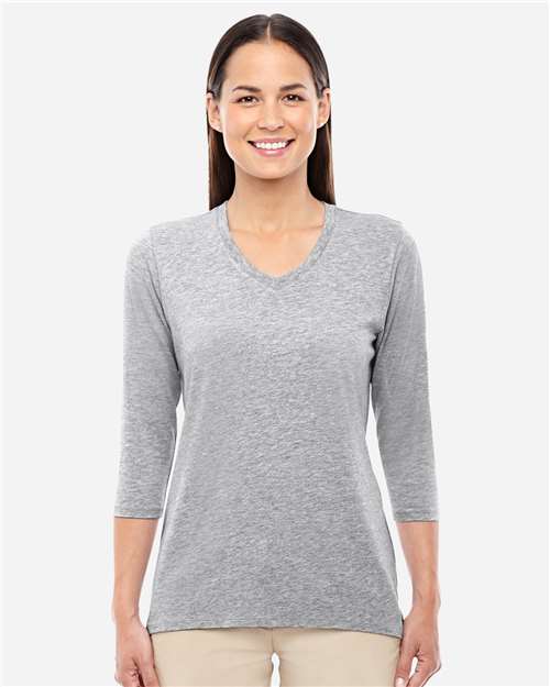 Devon & Jones Women's Perfect Fit™ Bracelet-Length V-Neck Top