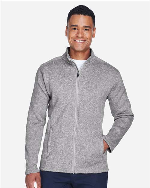 Devon & Jones Men's Bristol Full-Zip Sweater Fleece Jacket