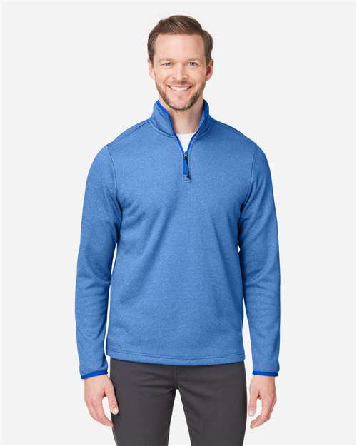 Men's Venture Heathered Stripe Quarter-Zip Pullover