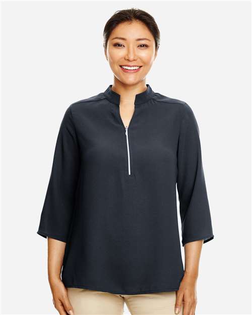 Devon & Jones Women's Perfect Fit™ Three-Quarter Sleeve Crepe Tunic