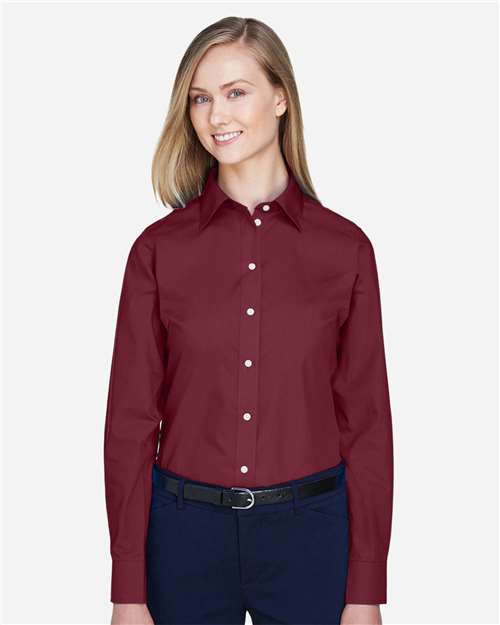 Women's Crown Collection® Broadcloth Woven Dress Shirt